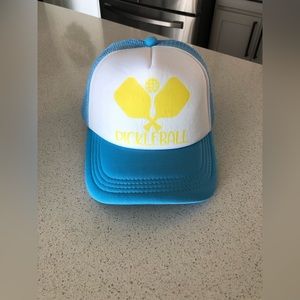 NWOT Blue Pickleball Adjustable Trucker Hat